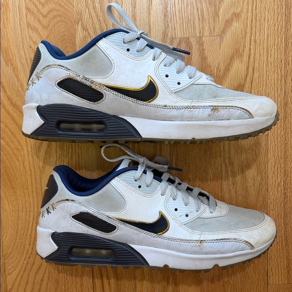 NIKE Air Max 90 G NRG Men's Golf Shoe w Stitching Size 7.5